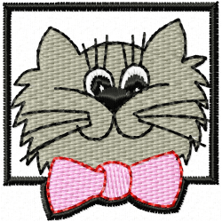 Cats Embroidery Design 4